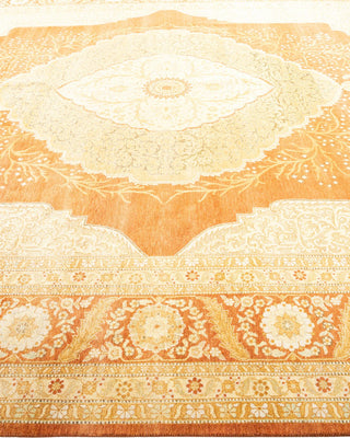 Traditional Mogul Brown Wool Area Rug 8' 3" x 10' 3" - Solo Rugs
