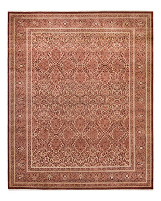 Traditional Mogul Red Wool Area Rug 8' 3" x 10' 1" - Solo Rugs