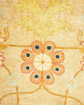 Traditional Mogul Ivory Wool Area Rug 8' 2" x 10' 1" - Solo Rugs