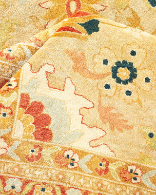 Traditional Mogul Ivory Wool Area Rug 8' 2" x 10' 1" - Solo Rugs