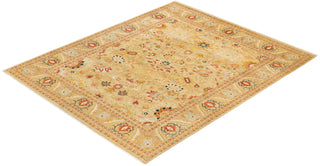 Traditional Mogul Ivory Wool Area Rug 8' 2" x 10' 1" - Solo Rugs