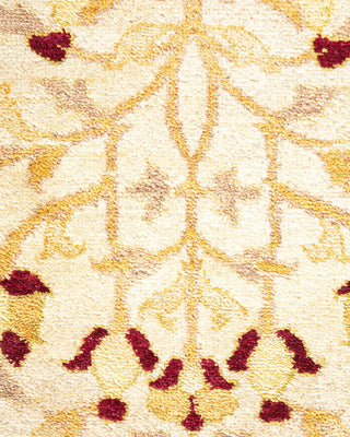 Traditional Mogul Ivory Wool Area Rug 8' 2" x 10' 0" - Solo Rugs