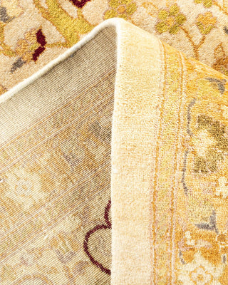 Traditional Mogul Ivory Wool Area Rug 8' 2" x 10' 0" - Solo Rugs