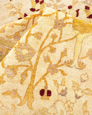 Traditional Mogul Ivory Wool Area Rug 8' 2" x 10' 0" - Solo Rugs