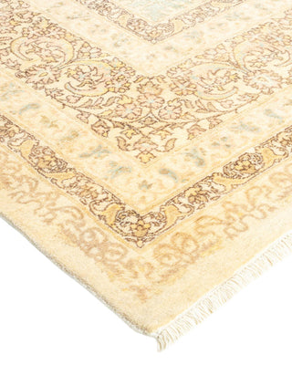 Traditional Mogul Ivory Wool Area Rug 8' 4" x 10' 4" - Solo Rugs