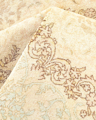 Traditional Mogul Ivory Wool Area Rug 8' 4" x 10' 4" - Solo Rugs