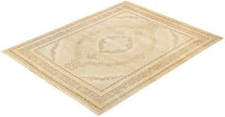 Traditional Mogul Ivory Wool Area Rug 8' 4" x 10' 4" - Solo Rugs
