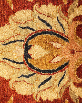 Traditional Mogul Red Wool Area Rug 8' 2" x 10' 1" - Solo Rugs