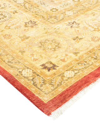 Traditional Mogul Ivory Wool Area Rug 8' 3" x 10' 6" - Solo Rugs