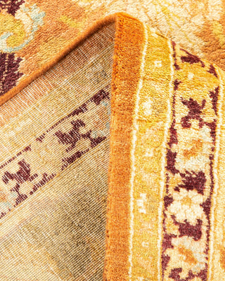 Traditional Mogul Brown Wool Area Rug 7' 10" x 10' 6" - Solo Rugs