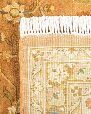 Traditional Mogul Yellow Wool Area Rug 9' 0" x 11' 10" - Solo Rugs