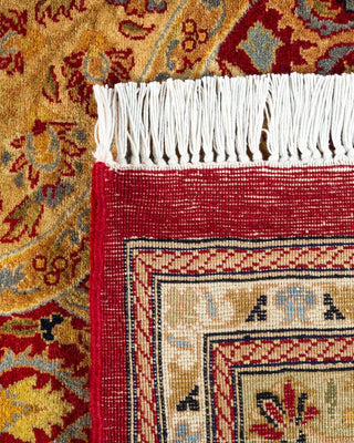 Traditional Mogul Red Wool Area Rug 7' 10" x 10' 0" - Solo Rugs