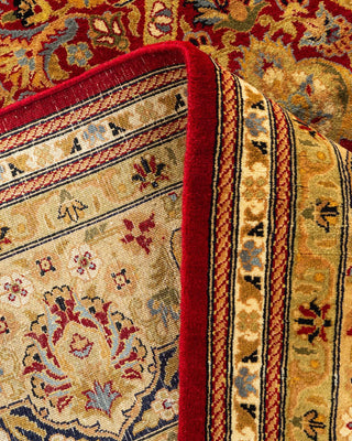 Traditional Mogul Red Wool Area Rug 7' 10" x 10' 0" - Solo Rugs