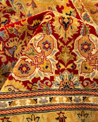 Traditional Mogul Red Wool Area Rug 7' 10" x 10' 0" - Solo Rugs