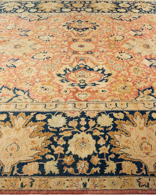 Traditional Mogul Orange Wool Area Rug 8' 2" x 10' 1" - Solo Rugs