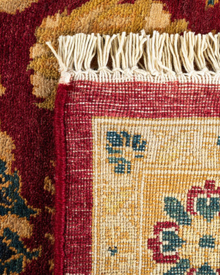 Traditional Mogul Red Wool Area Rug 8' 1" x 10' 4" - Solo Rugs