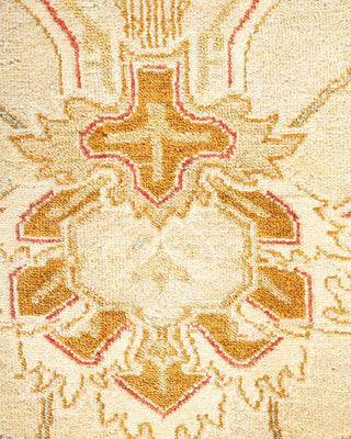 Traditional Mogul Ivory Wool Area Rug 8' 1" x 9' 10" - Solo Rugs