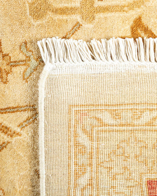 Traditional Mogul Ivory Wool Area Rug 8' 1" x 9' 10" - Solo Rugs