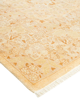 Traditional Mogul Ivory Wool Area Rug 9' 3" x 12' 4" - Solo Rugs