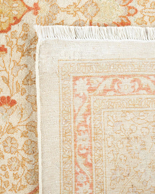 Traditional Mogul Ivory Wool Area Rug 9' 2" x 12' 5" - Solo Rugs
