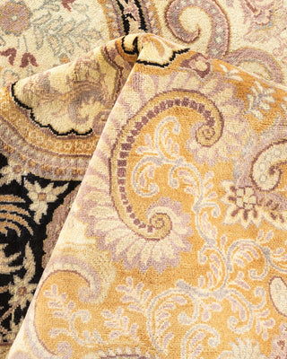 Traditional Mogul Ivory Wool Area Rug 9' 1" x 12' 4" - Solo Rugs