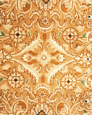 Traditional Mogul Yellow Wool Area Rug 8' 1" x 10' 4" - Solo Rugs