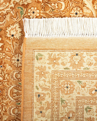 Traditional Mogul Yellow Wool Area Rug 8' 1" x 10' 4" - Solo Rugs
