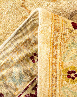 Traditional Mogul Ivory Wool Area Rug 9' 1" x 11' 8" - Solo Rugs