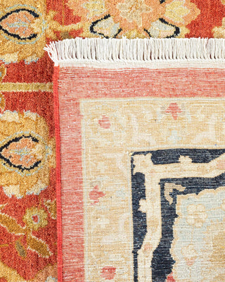 Traditional Mogul Orange Wool Area Rug 9' 3" x 11' 10" - Solo Rugs
