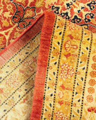 Traditional Mogul Orange Wool Runner 8' 2" x 16' 1" - Solo Rugs