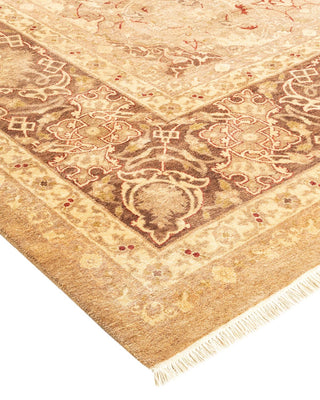 Traditional Mogul Brown Wool Area Rug 8' 2" x 10' 10" - Solo Rugs