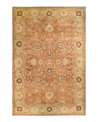 Traditional Mogul Brown Wool Area Rug 11' 10" x 17' 10" - Solo Rugs