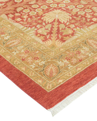Traditional Mogul Orange Wool Area Rug 12' 4" x 18' 5" - Solo Rugs