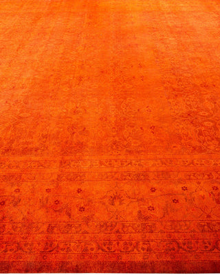 Fine Vibrance, One-of-a-Kind Handmade Area Rug - Orange, 15' 3" x 12' 1" - Solo Rugs