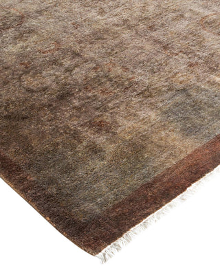 Contemporary Fine Vibrance Brown Wool Area Rug 10' 3" x 13' 10" - Solo Rugs