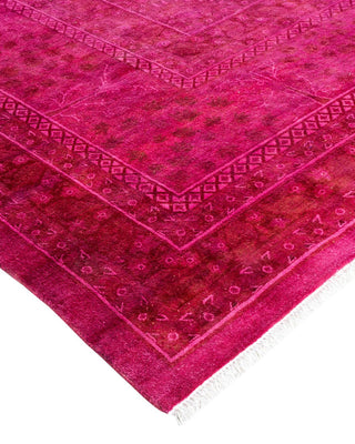 Contemporary Fine Vibrance Purple Wool Area Rug 9' 3" x 12' 1" - Solo Rugs