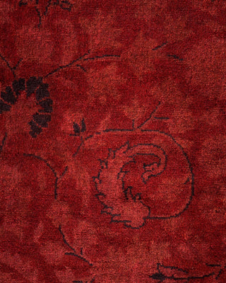 Contemporary Fine Vibrance Red Wool Area Rug 4' 1" x 6' 4" - Solo Rugs