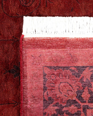 Contemporary Fine Vibrance Red Wool Area Rug 4' 1" x 6' 4" - Solo Rugs