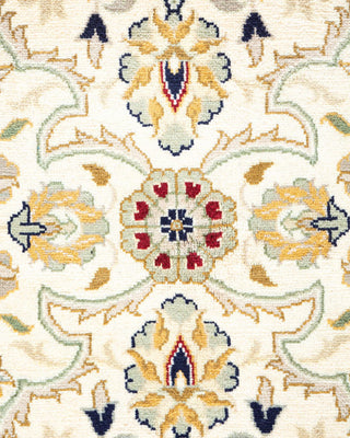 Traditional Mogul Ivory Wool Area Rug 3' 2" x 5' 3" - Solo Rugs