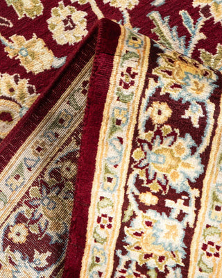 Traditional Mogul Red Wool Area Rug 3' 1" x 5' 4" - Solo Rugs