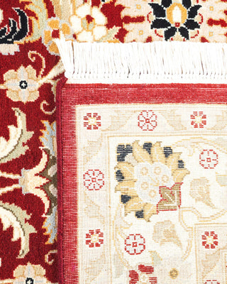 Traditional Mogul Red Wool Area Rug 4' 2" x 6' 3" - Solo Rugs