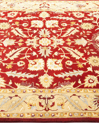 Traditional Mogul Red Wool Area Rug 4' 3" x 6' 3" - Solo Rugs