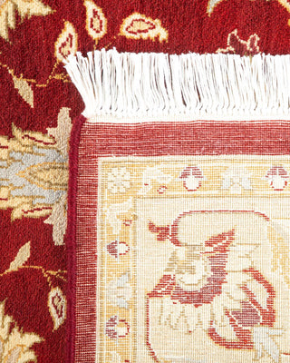 Traditional Mogul Red Wool Area Rug 4' 3" x 6' 3" - Solo Rugs