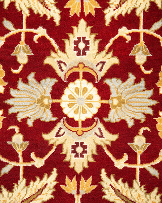 Traditional Mogul Red Wool Area Rug 3' 3" x 5' 1" - Solo Rugs