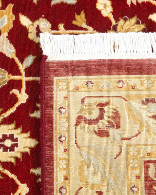 Traditional Mogul Red Wool Area Rug 3' 3" x 5' 1" - Solo Rugs