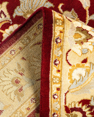 Traditional Mogul Red Wool Area Rug 3' 3" x 5' 1" - Solo Rugs