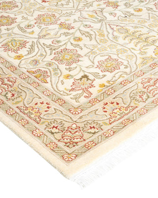 Traditional Mogul Ivory Wool Area Rug 3' 1" x 5' 2" - Solo Rugs