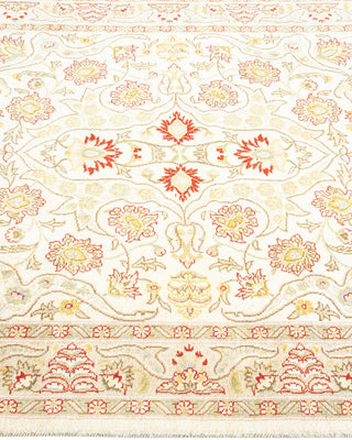 Traditional Mogul Ivory Wool Area Rug 3' 1" x 5' 2" - Solo Rugs