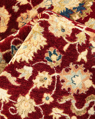 Traditional Mogul Red Wool Area Rug 4' 8" x 7' 3" - Solo Rugs