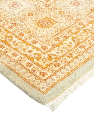 Traditional Mogul Light Blue Wool Area Rug 8' 1" x 10' 4" - Solo Rugs